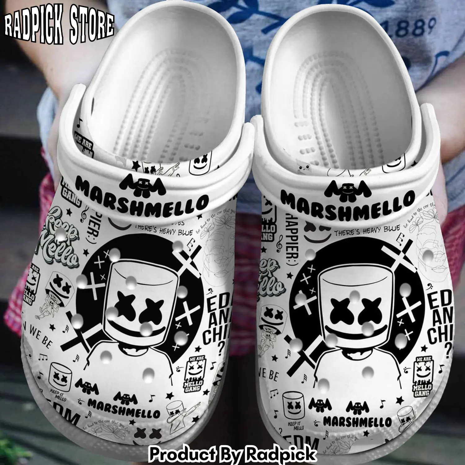Radpick premium marshmello music clogs shoes comfortable for men women rp6522234